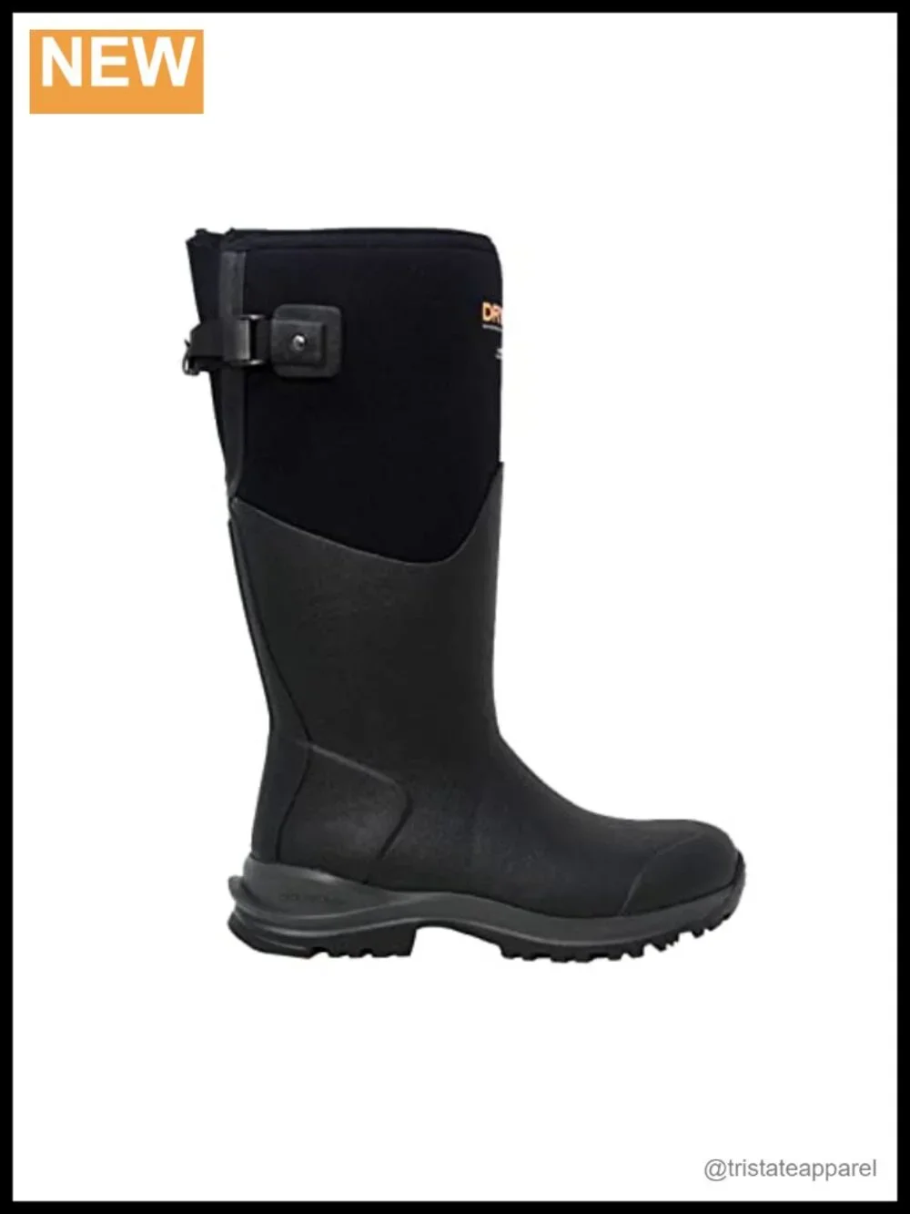 Waterproof Knee High Pull On Rain Boots w/ Adjustable Gusset & MXT Outsole